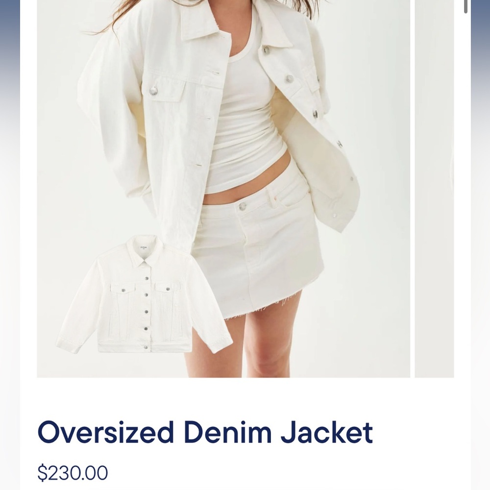 Parke White Denim Jacket